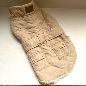 NEW kyeese Dog Jacket Windproof tan and faux fur